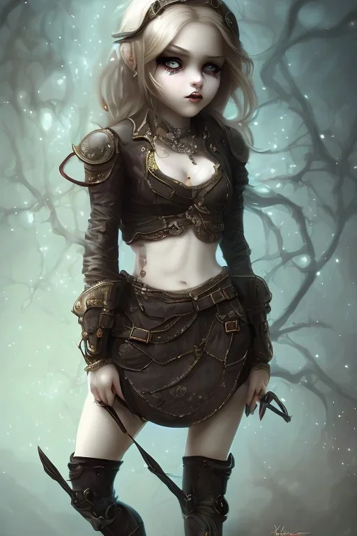 hell end solitary body girl darkness sad steampunk cute