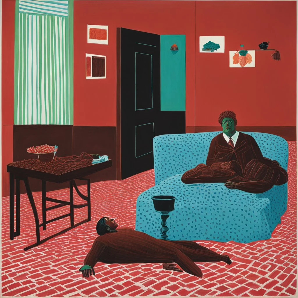 chocolate death by David Hockney