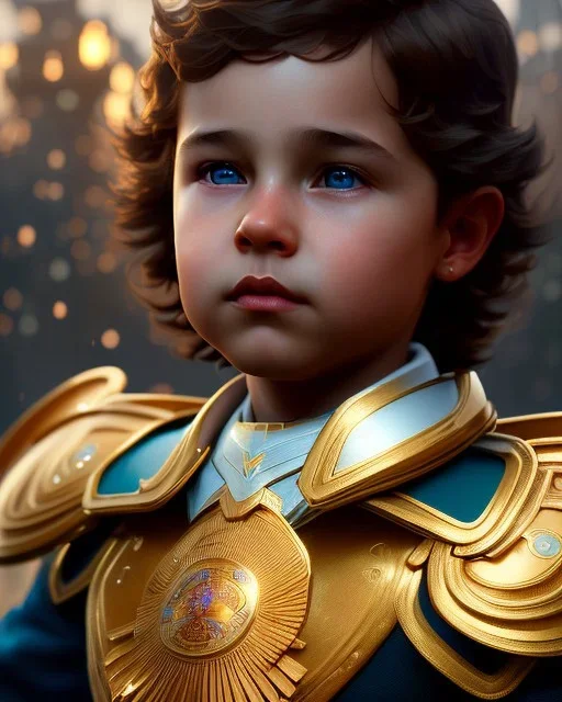 A small boy child fantasy, head and shoulders, 8k resolution concept art portrait by Greg Rutkowski, Artgerm, WLOP, Alphonse Mucha dynamic lighting hyperdetailed intricately detailed Splash art trending on Artstation triadic colors Unreal Engine 5 volumetric lighting Splash art fantasy"