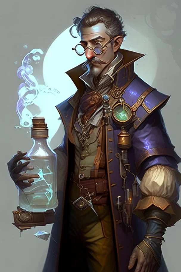 humane male artificer alchemist aristocrat engineer