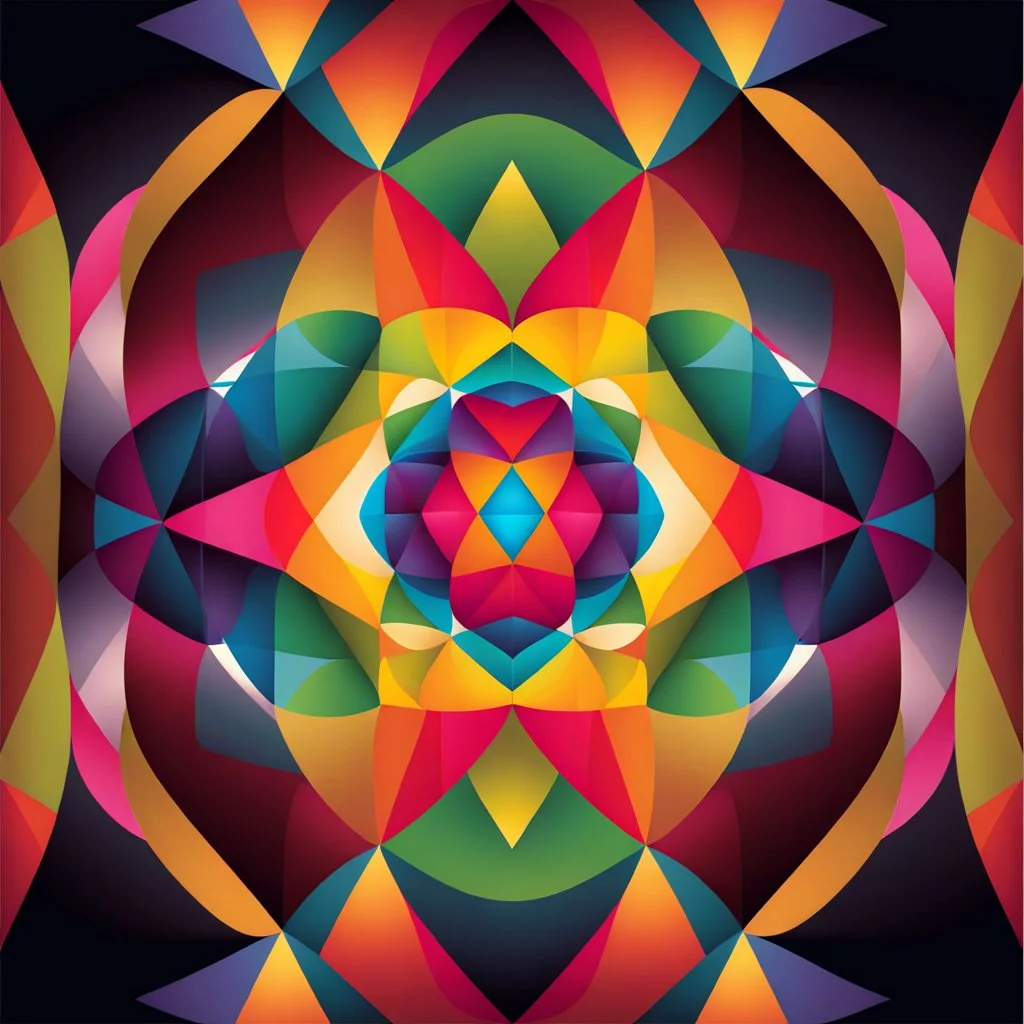 beautiful mockap graphic sifi ,colorful ,artistic, math,nice recursive art