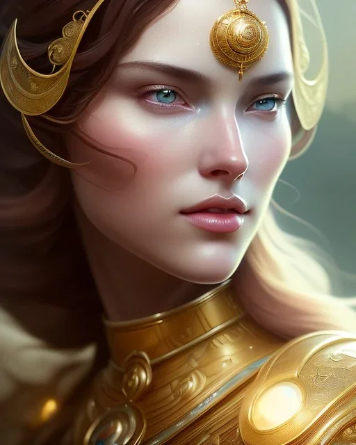 A small fantasy creature, head and shoulders portrait, 8k resolution concept art portrait by Greg Rutkowski, Artgerm, WLOP, Alphonse Mucha dynamic lighting hyperdetailed intricately detailed Splash art trending on Artstation triadic colors Unreal Engine 5 volumetric lighting Splash art fantasy"