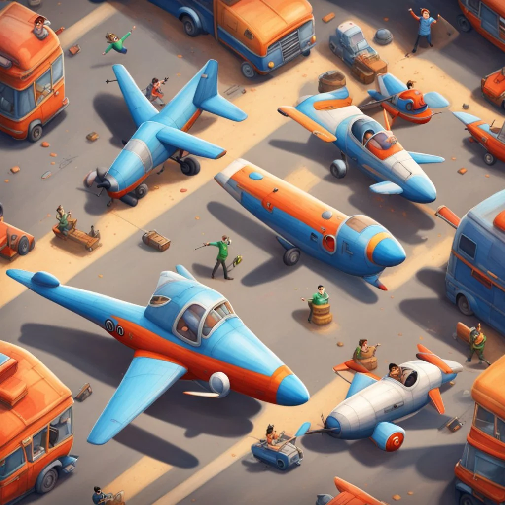 planes 2d top down