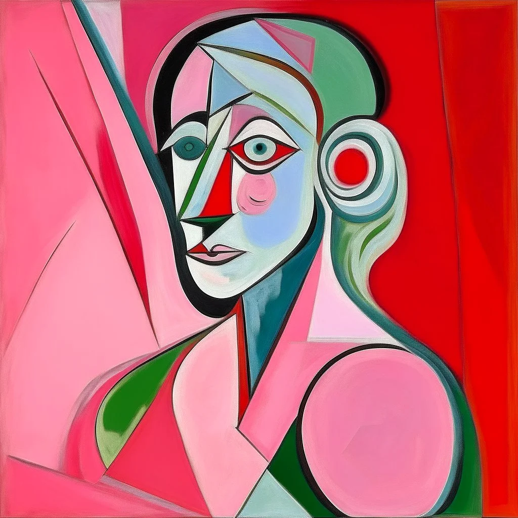 picasso pink woman