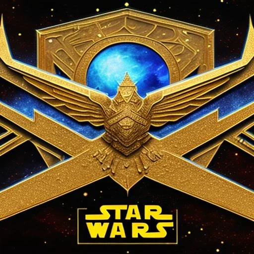 logo with only the letters 'STAR WARS', atmospheric, intricate, epic fantasy, ornate, 3D, cinematic lightning, glow effect, 2048K