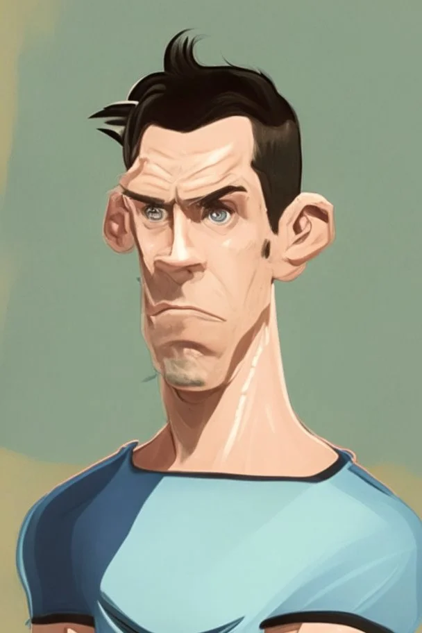 Gareth Bale cartoon 2d