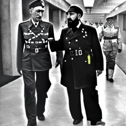 Hitler and Fidel Castro Cyberpunk