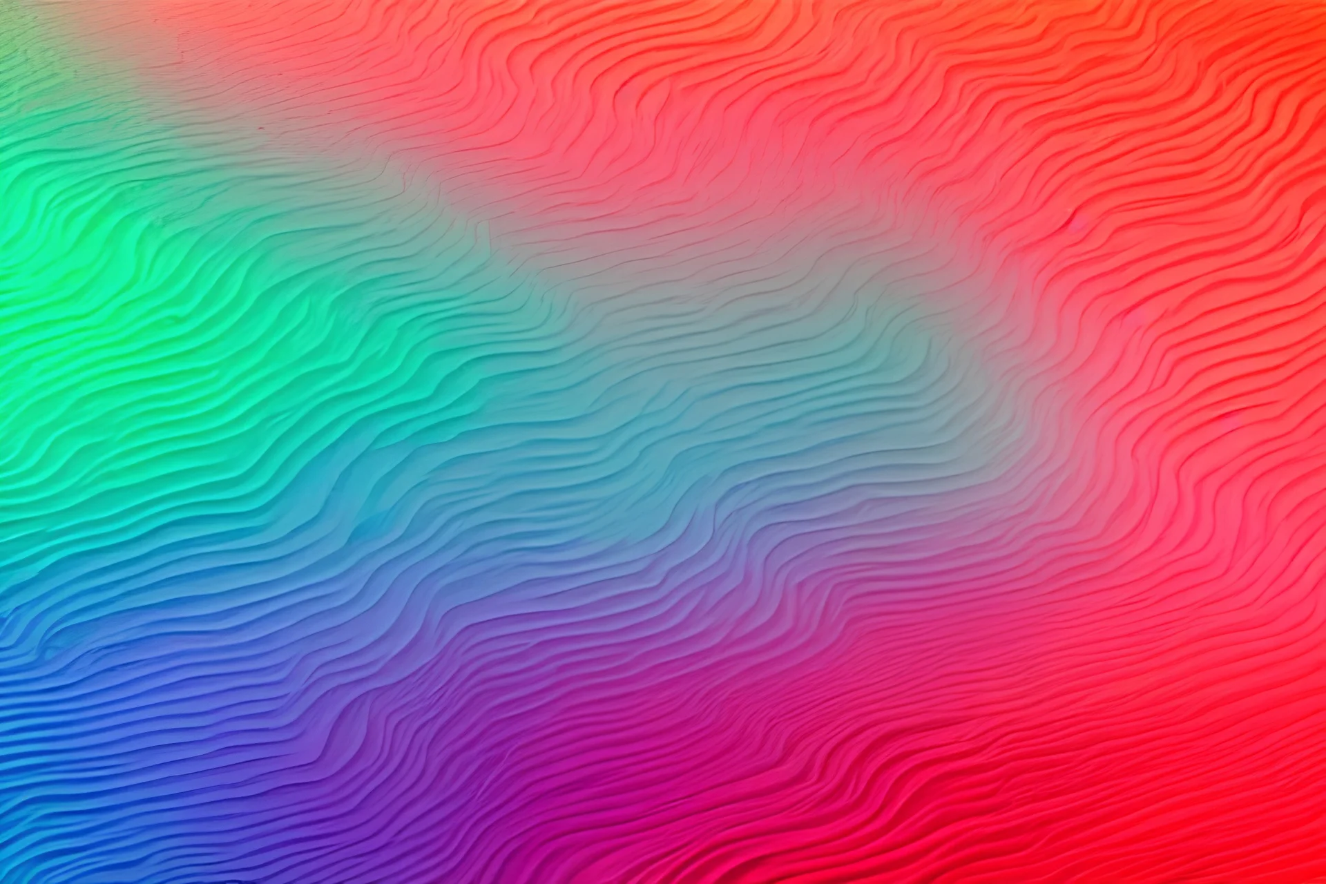 Neon landscape or fractal ocean waves, foam,