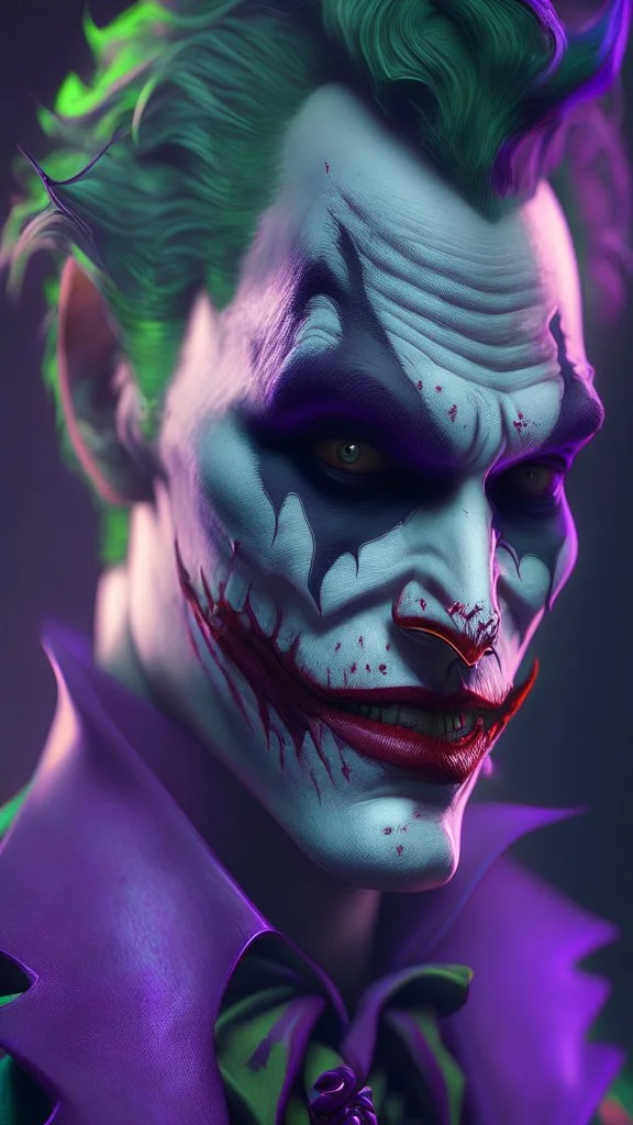 handsome joker, high delicate defined details, beautiful, atmospheric, matte, 3 d 8 k octane rendered, sharp focus, illustration, high detail, ultra realistic, highly saturated colors