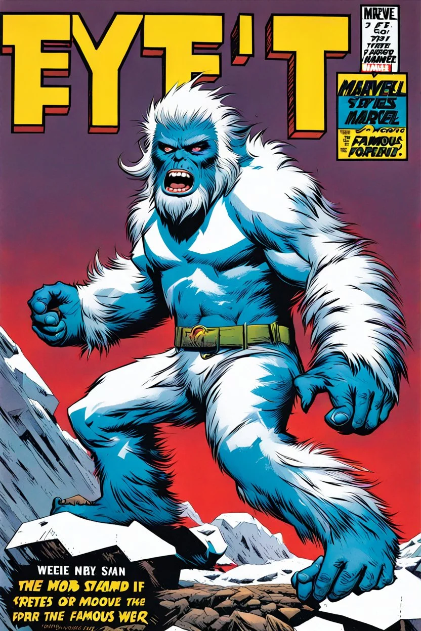 Epi-Yeti, Marvel, issue 1 cover, famous