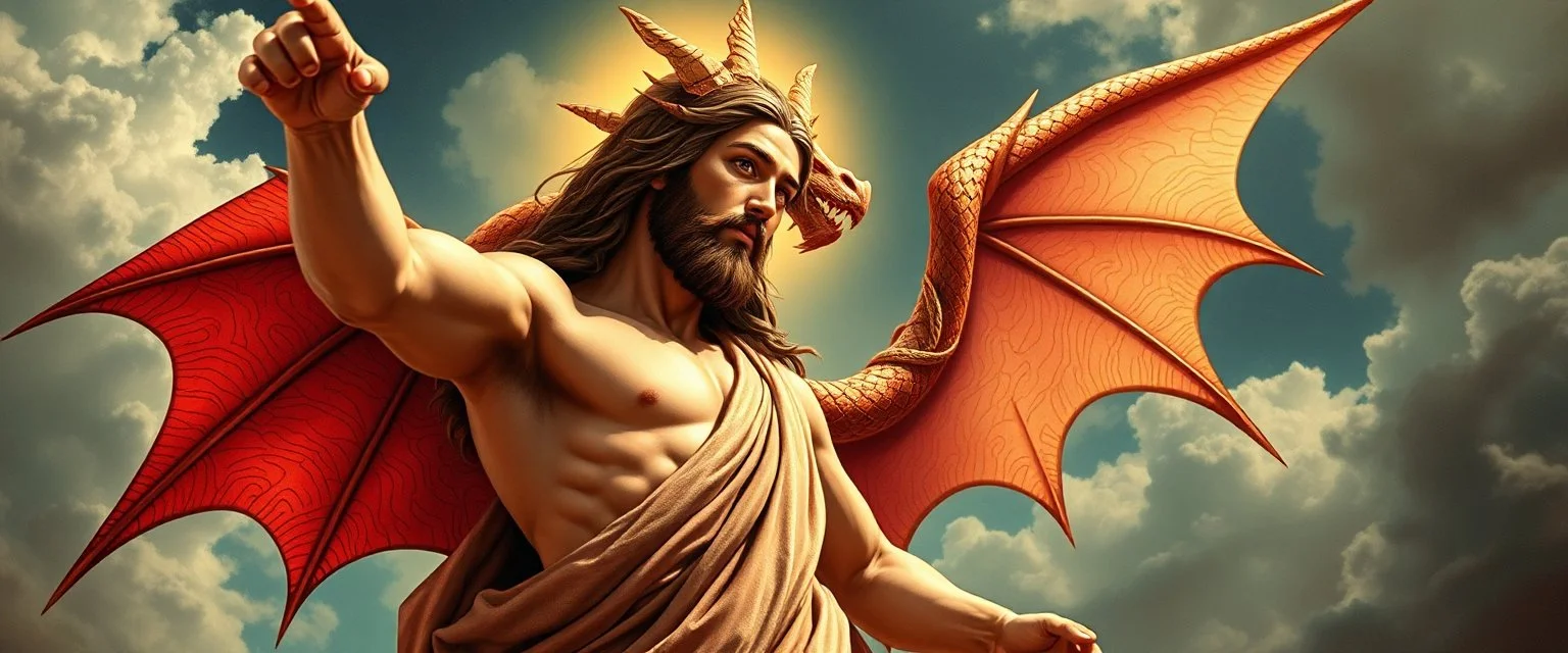 double jesus in the style of double dragon
