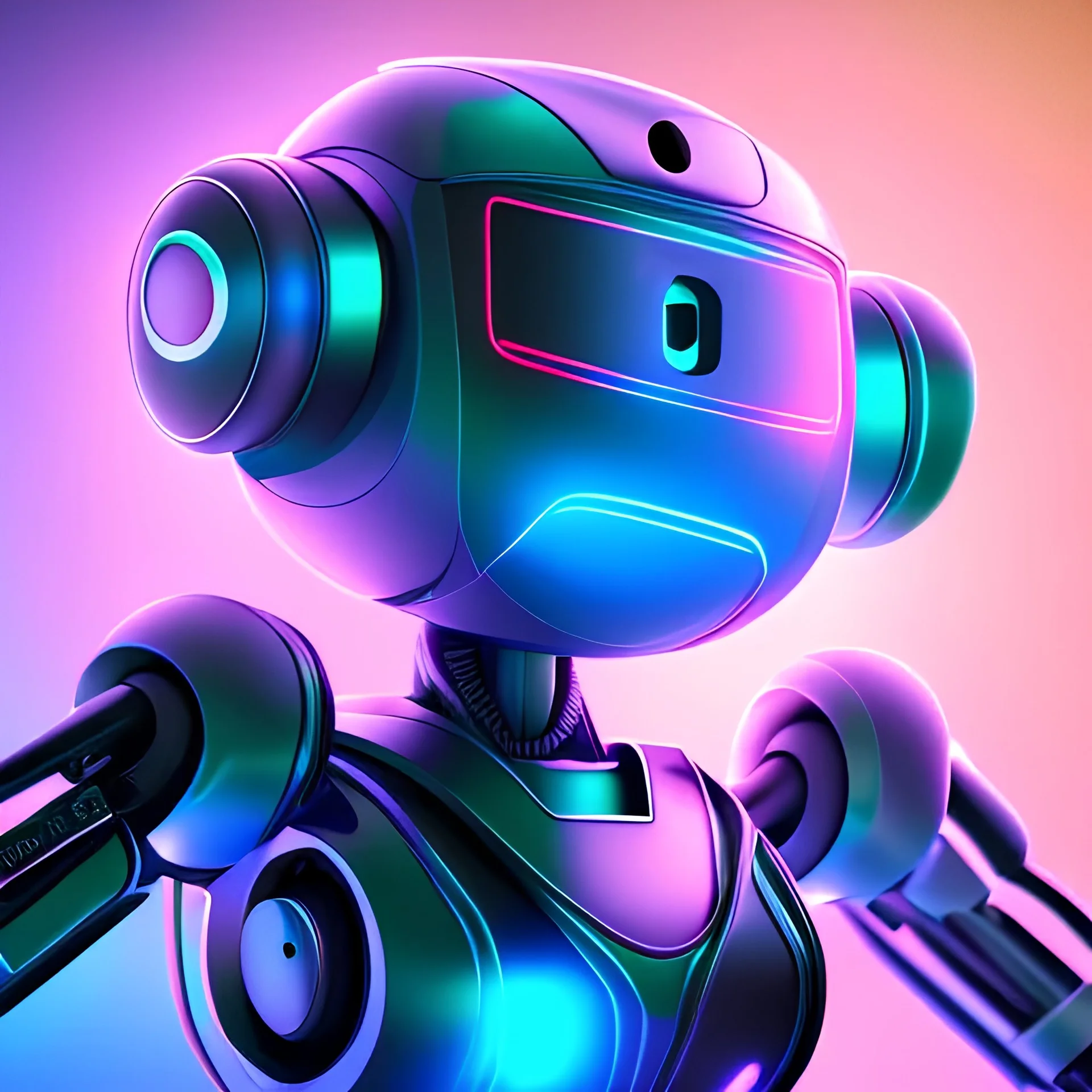 Yui robot hd 4k neon ลงตัว