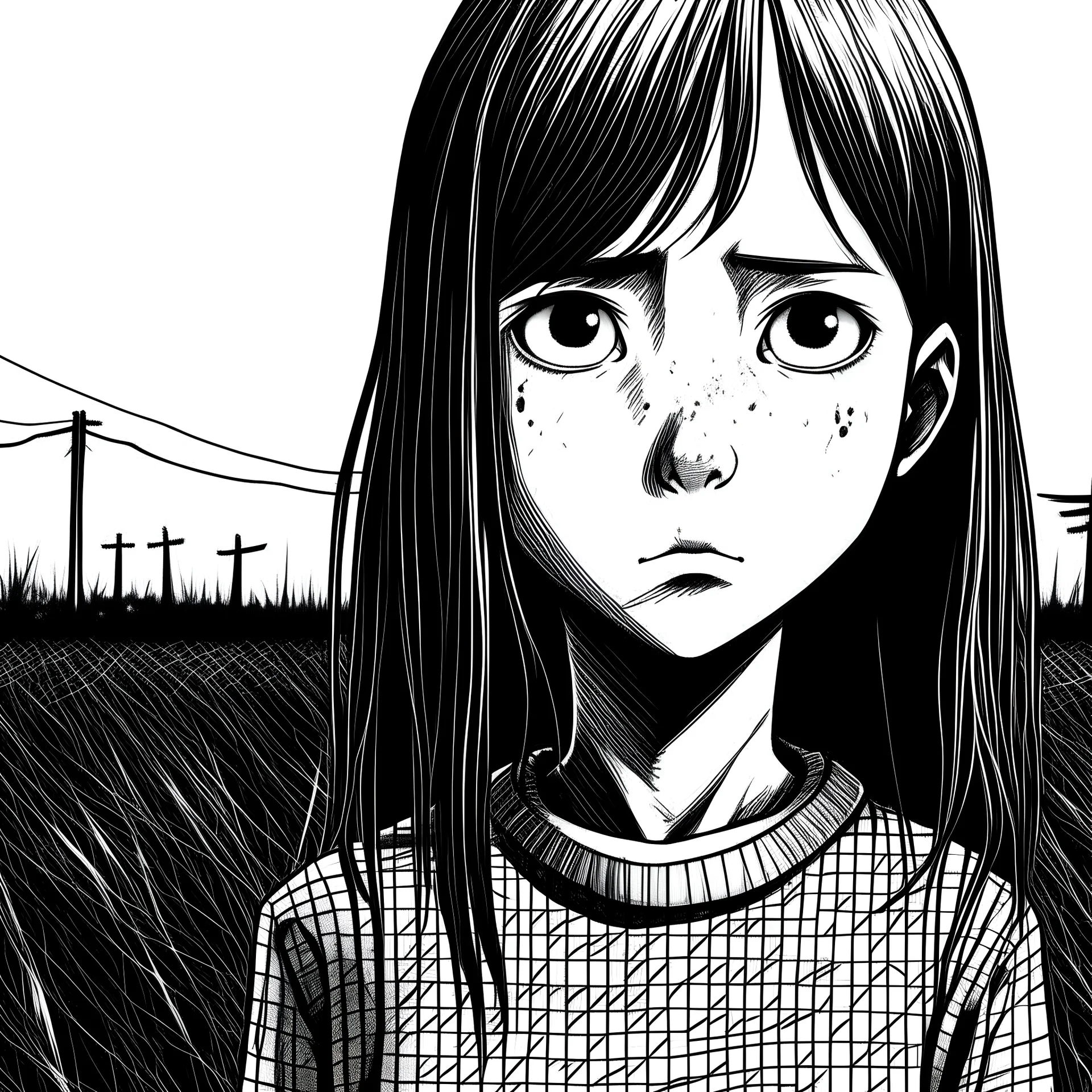 Punpun black and white