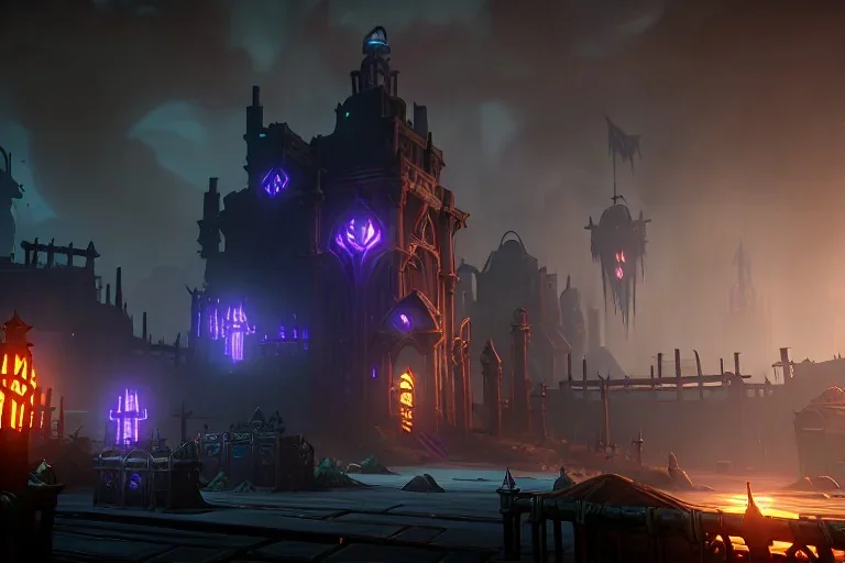 undercity darktown fantasy gritty magical catacombs vaults