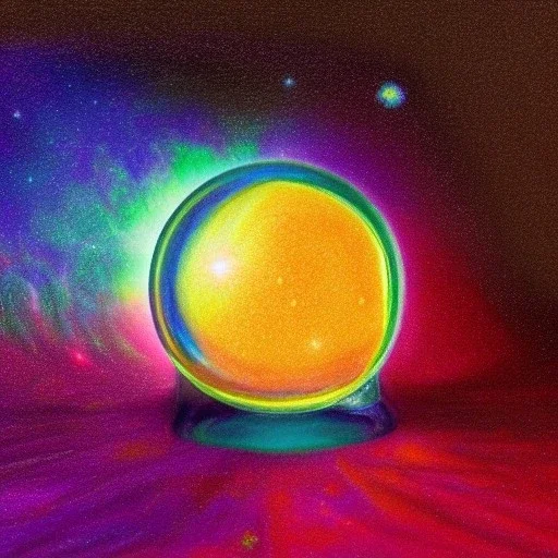 melted crayon drawing of universe inside a crystal ball, 8k resolution, high-quality, fine-detail, muted colors, intricate, digital art, detailed matte, volumetric lighting, illustration, octane render,