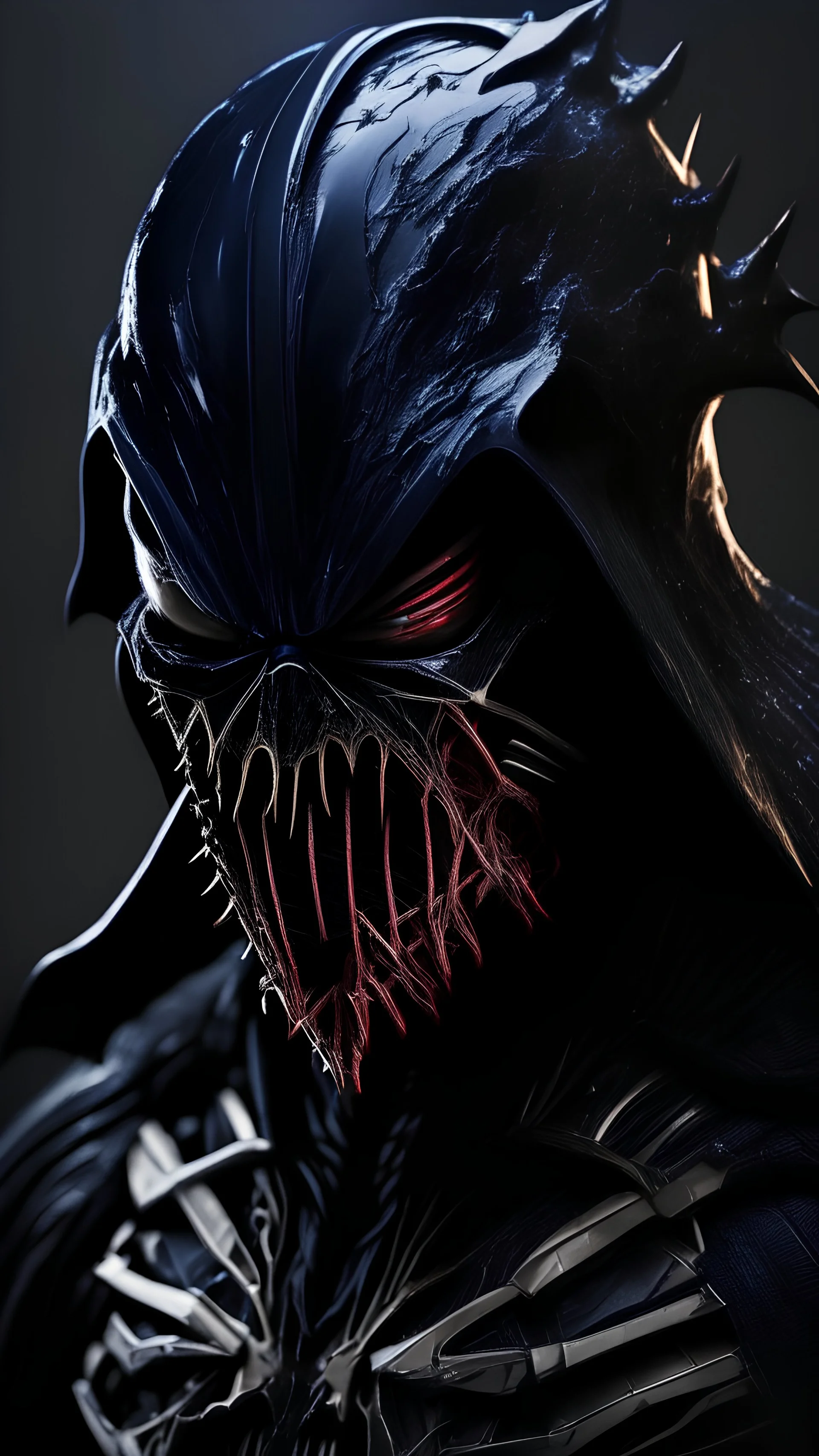 high def image of venom mixed with darth vader