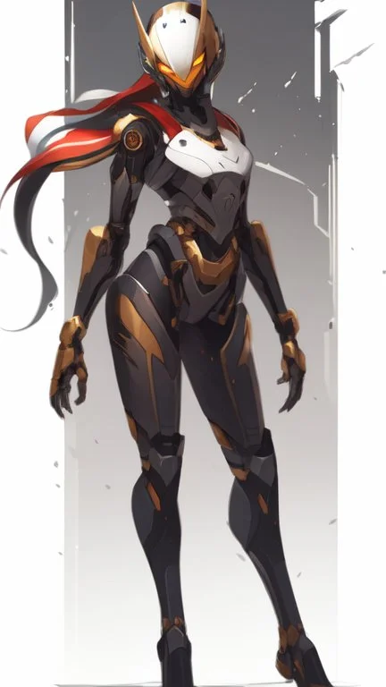 a beautiful blu and gold robot .