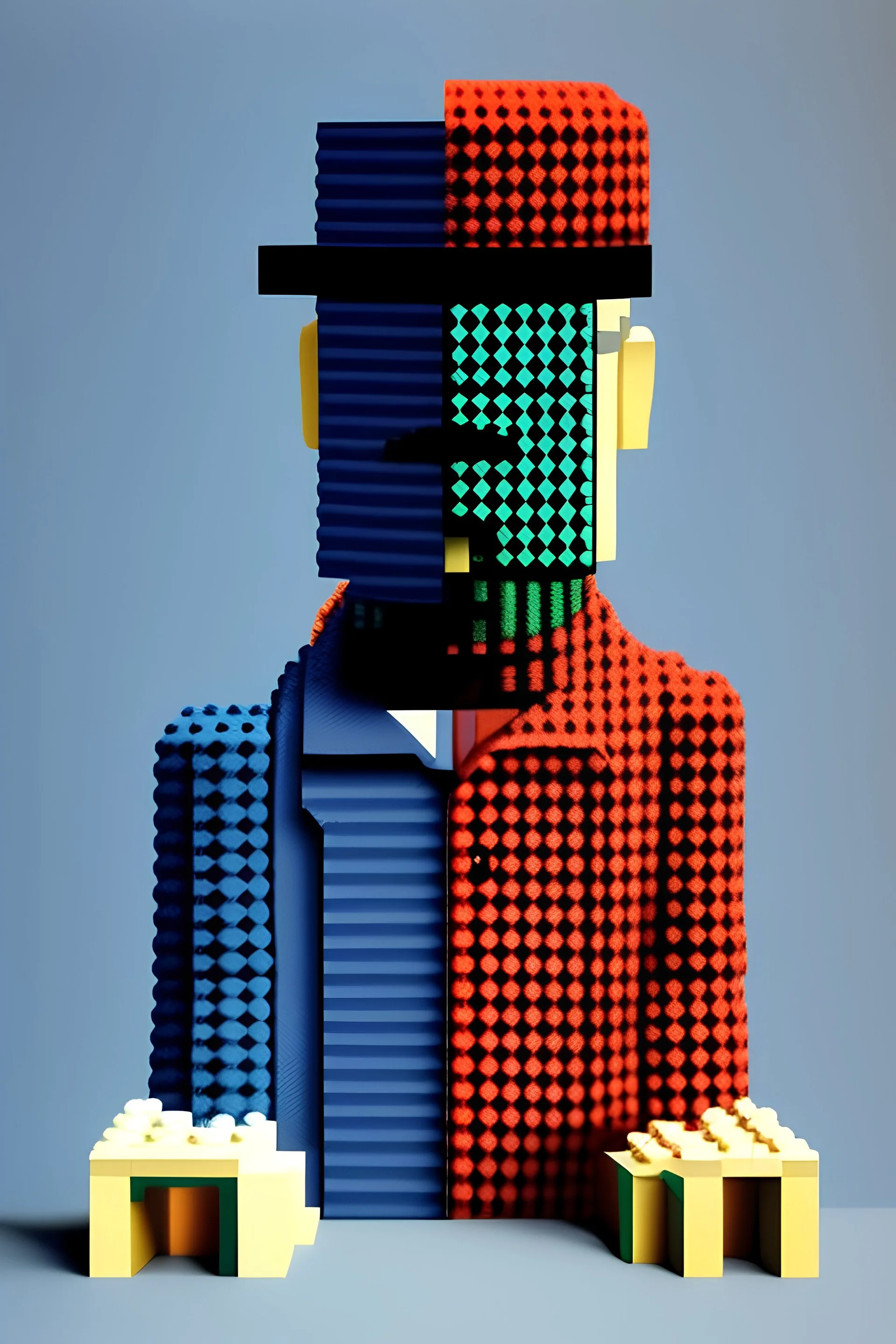 surrealism, lego guy by Rene Magritte