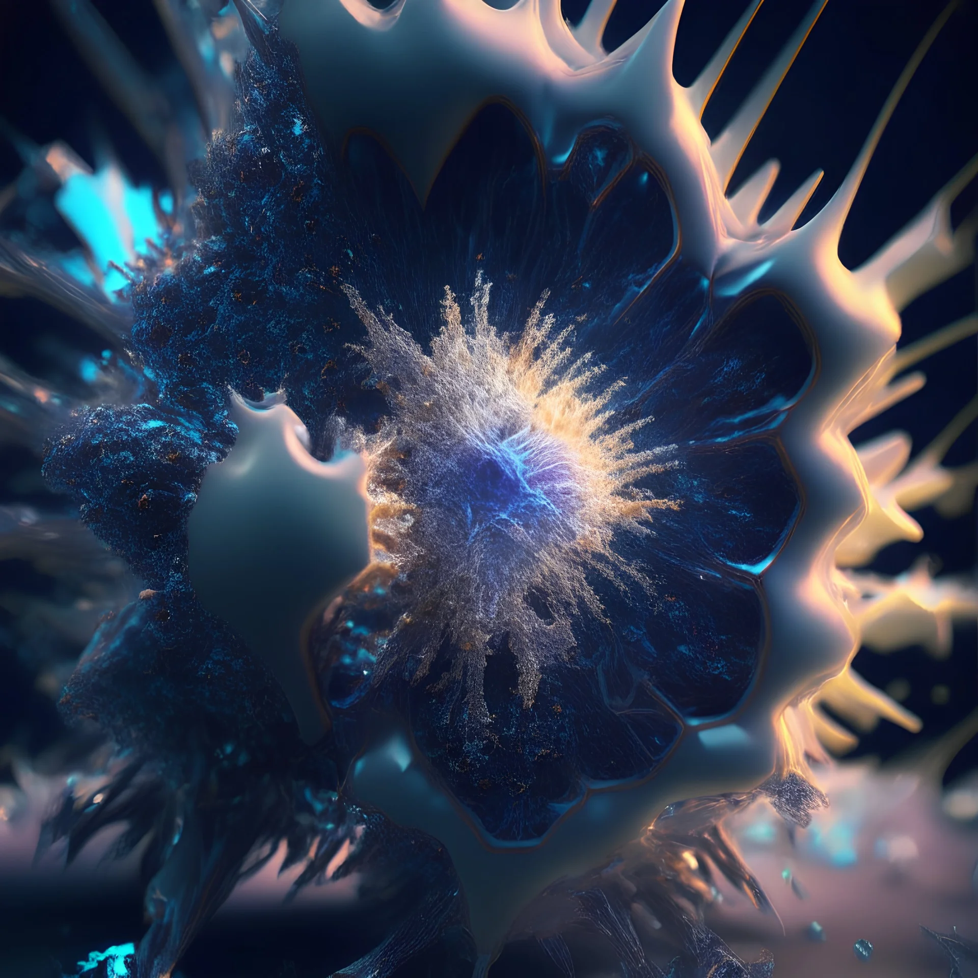 Neoblast as a type of genetic modification extends lifespan beyond normal human limits. 64K scifi, science art, unreal render, cryengine render, bryce3d fractal render, realistic illustration global illumination, canon eos r 3 fujifilm x - t 3 0 sony alpha, rigid shattered dichromatic fractal wave shard glitch volumetric dynamic fractal wave simulation lighting impressive masterpiece hyper ultra detailed intricate sharp focus