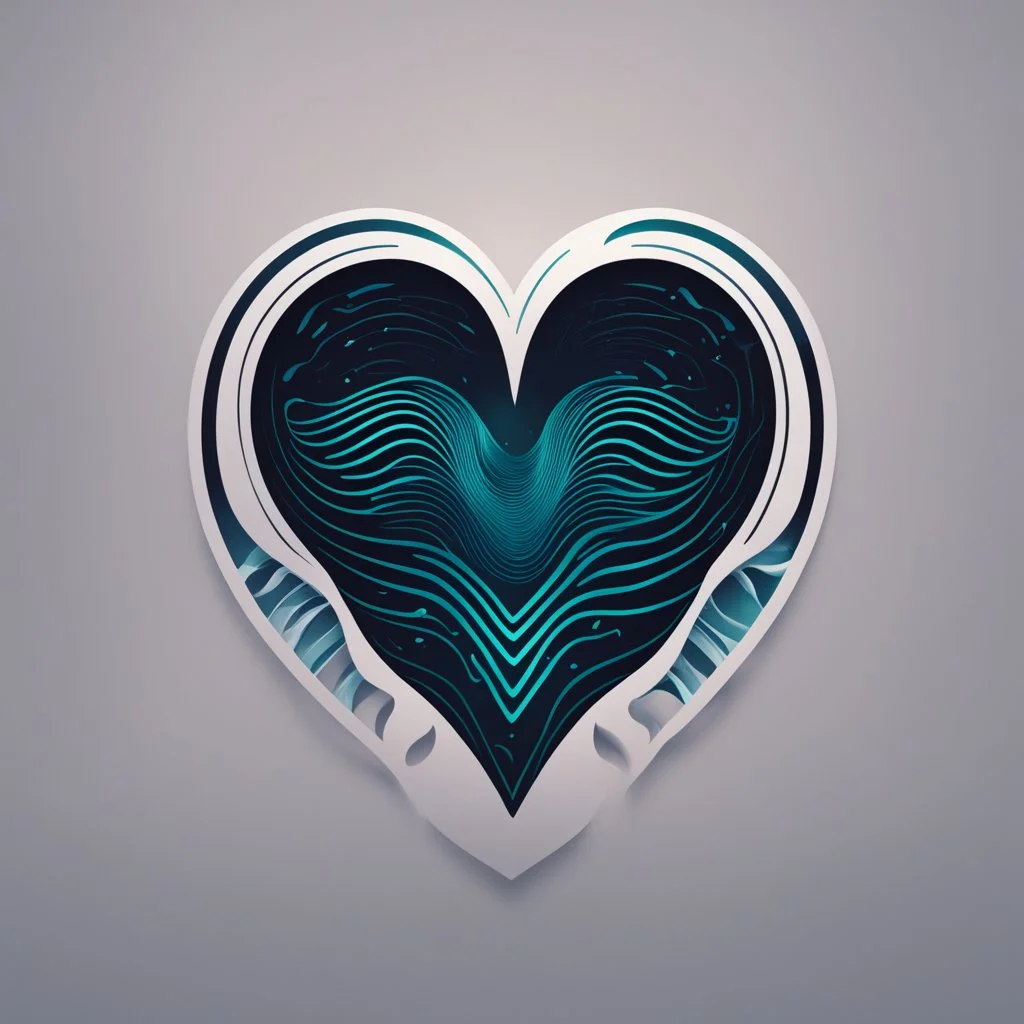 A beautiful graphic logo for a company called EmpaVox. Their main focus is on Empowering users through intuitive AI. It shows a combination of a heart and sound waves.