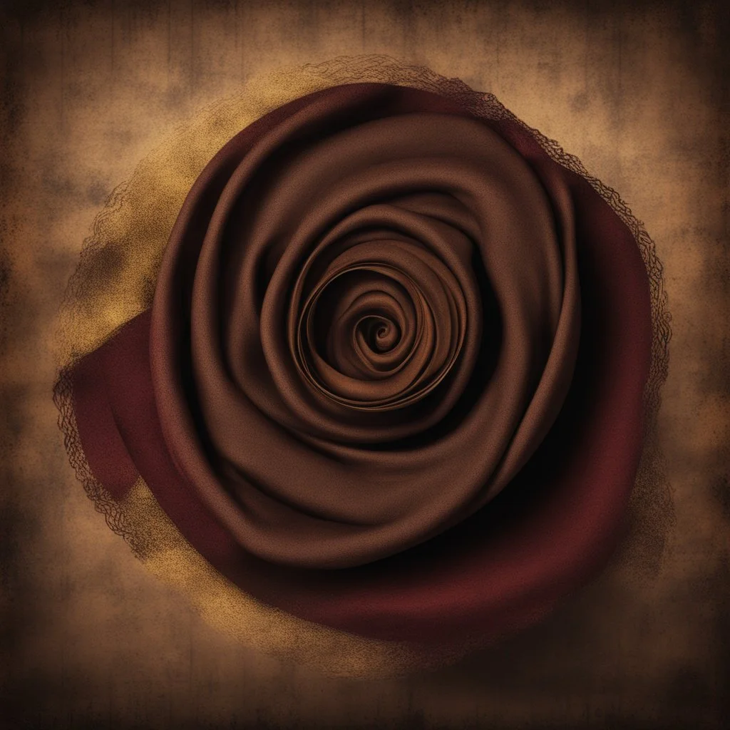 Hyper Realistic Brown Cloth Whirling with Black, Golden & Maroon Islamic Sufi Rustic Grungy Background & vignette effect