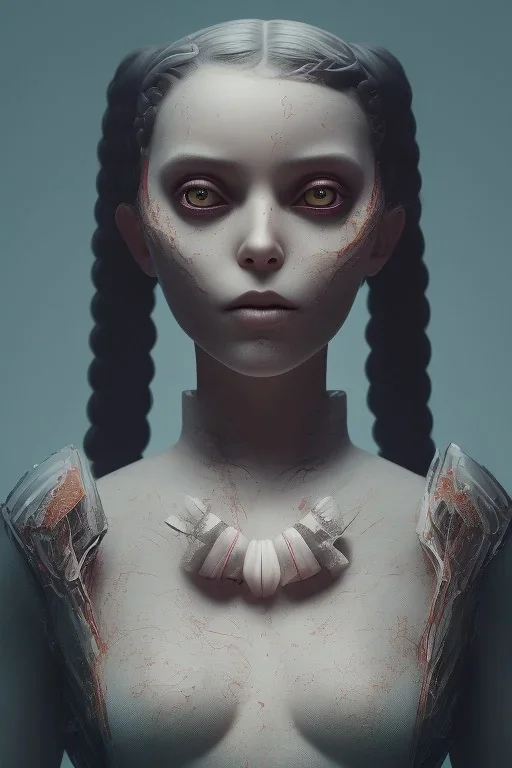 wednesday addams, hyper detail, octane render, unreal engine 5, 8k resolation