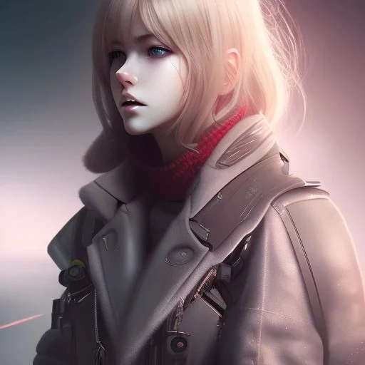 sexy female anime character, in the style of "left alive", perfect composition, beautiful detailed, intricate, insanely detail, 21 years old