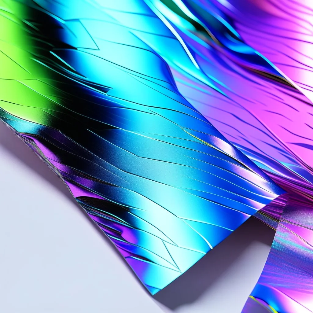 A holographic texture with foil colors.