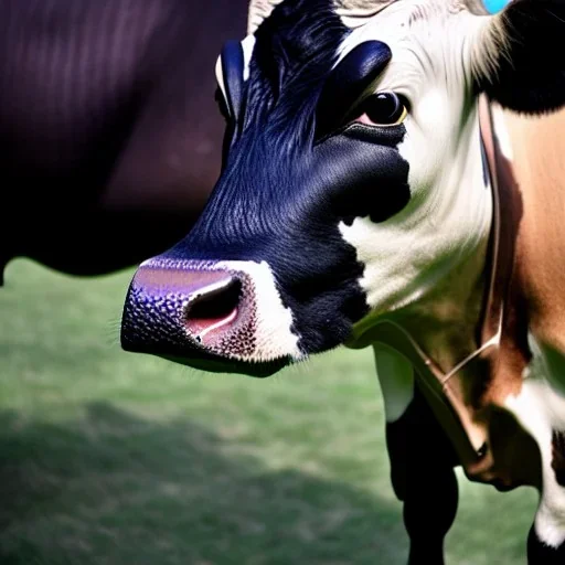 cow in a suit