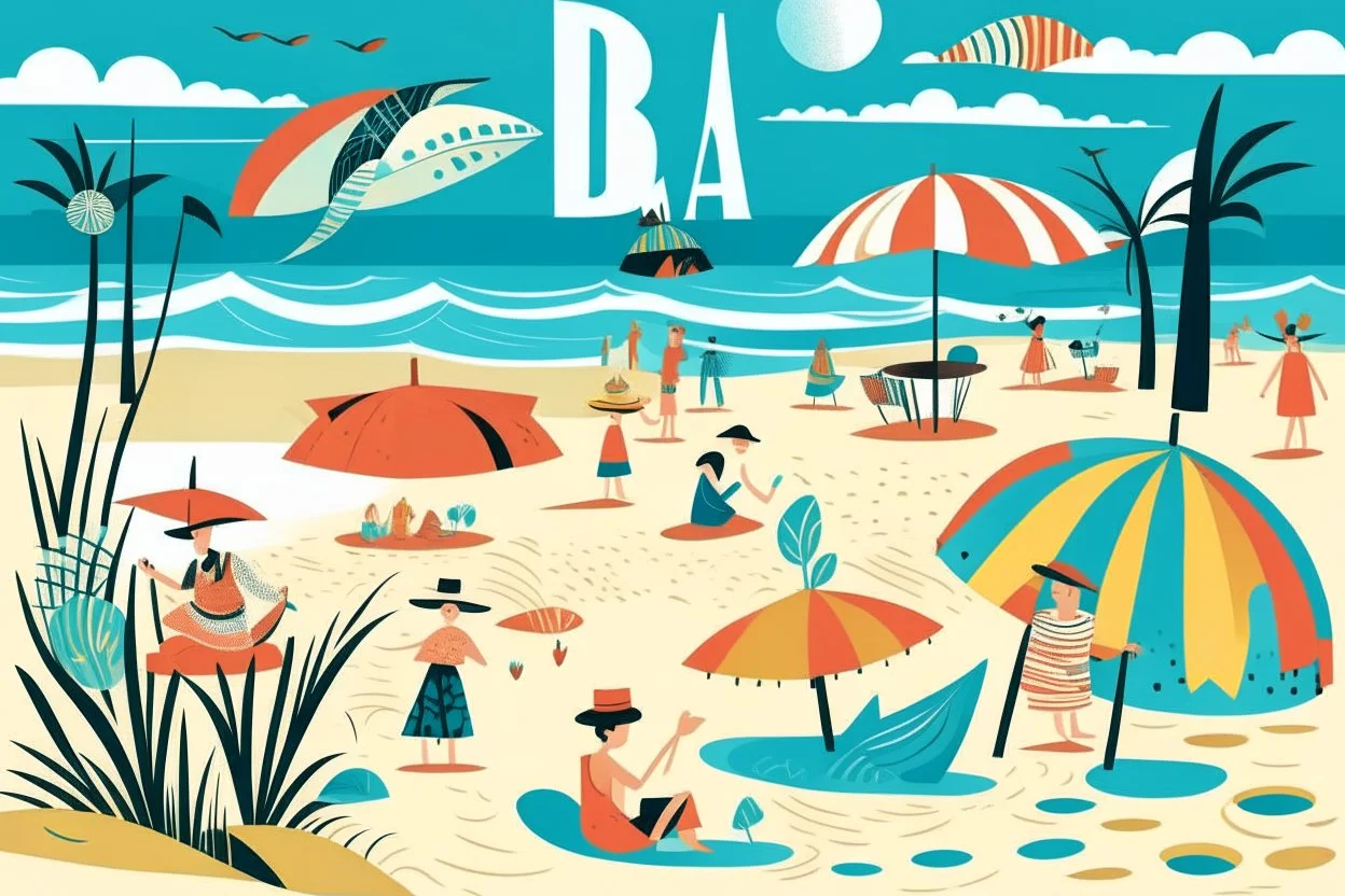 beach life graphic dada