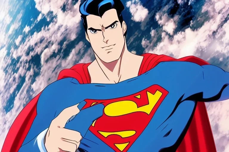 superman in anime drive velosicle