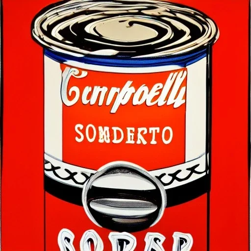 can of tomato soup by Warhol