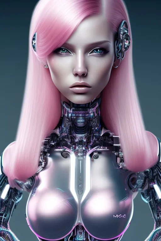 cyborg, pink hair, sexy, perfekt, real, dream