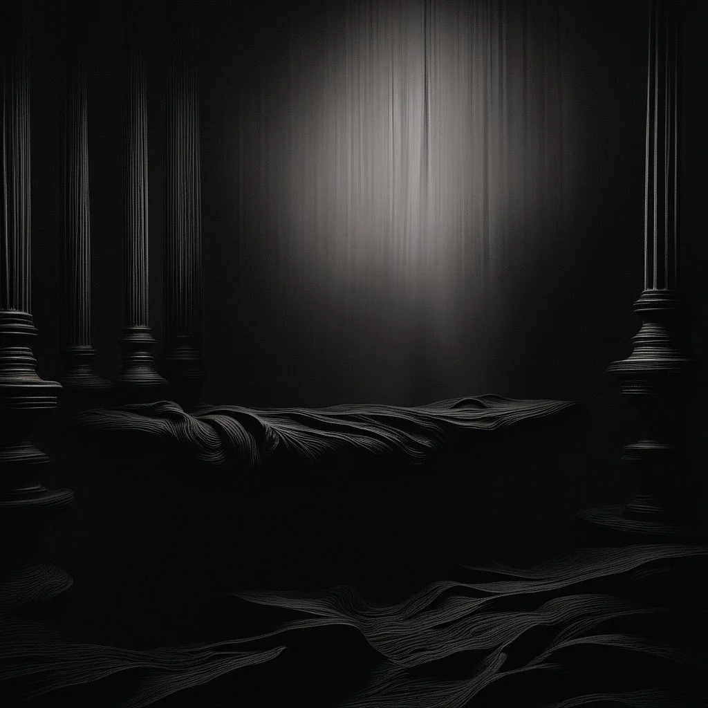 The background is a striking composition in deep black, enveloping an aura of intrigue and mystique. The darkness of the black canvas sets the stage for an enigmatic atmosphere, creating a backdrop that draws viewers into a world of secrets waiting to be unveiled. Subtle, soft lighting gently illuminates the black expanse, casting a delicate and mysterious glow. These gentle rays of light provide just enough illumination to reveal your company logo, which emerges from the darkness with an air o