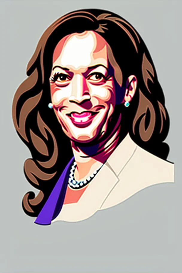 make a portrait of a 1950's Kamala Harris