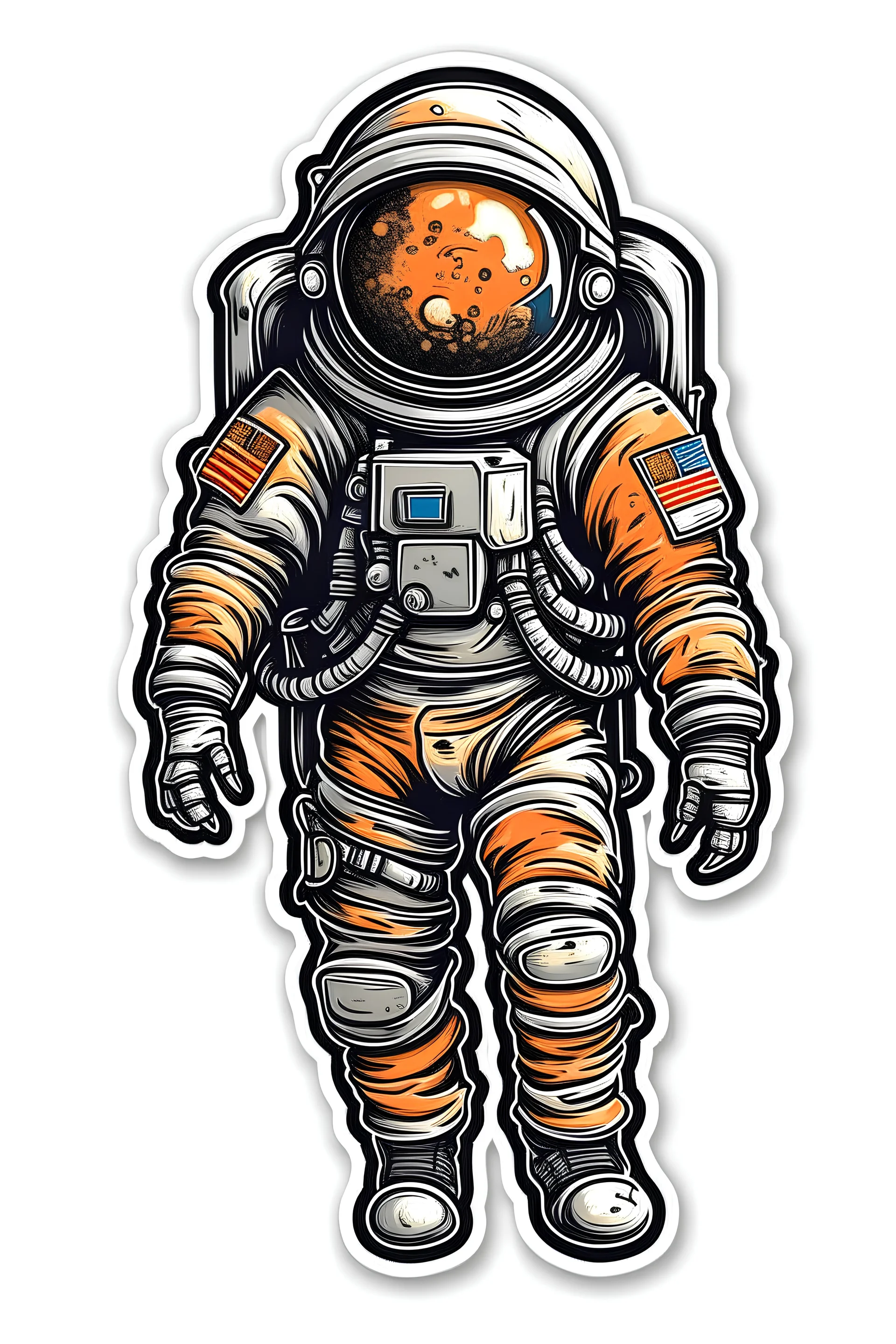 sticker astronaut
