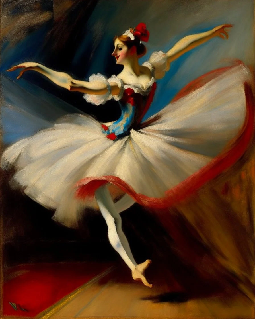 The swirling dancer painted by Edgar Degas