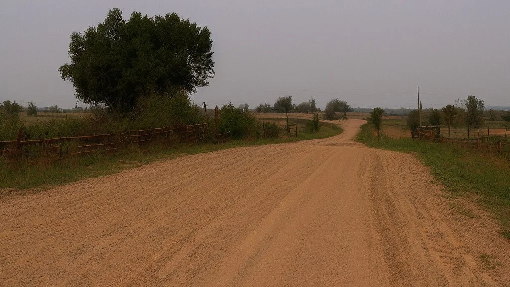 dirt road by Andrea del sato