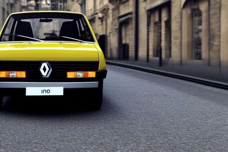 a renault 12 car version , 4k ,ultra realistic,concept 4k ,on street, parked