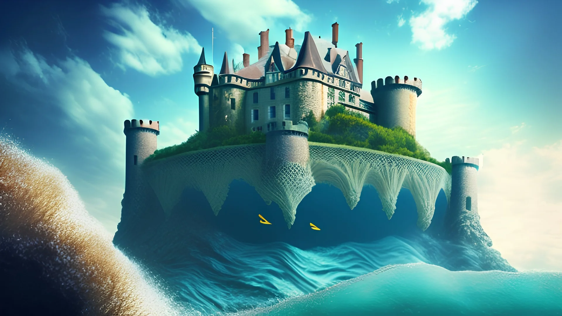 the castle under the ocean.