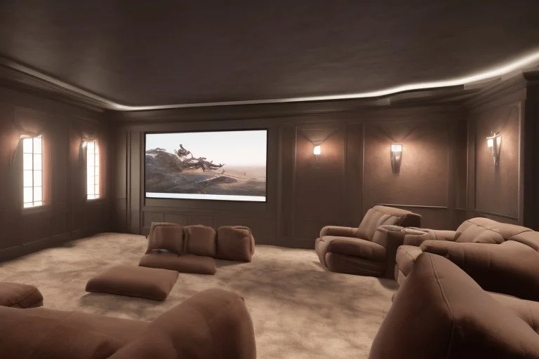 a dedicated home cinema room