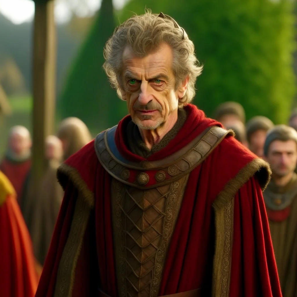 Doctor Who played by Peter Capaldi if he was in the medieval age