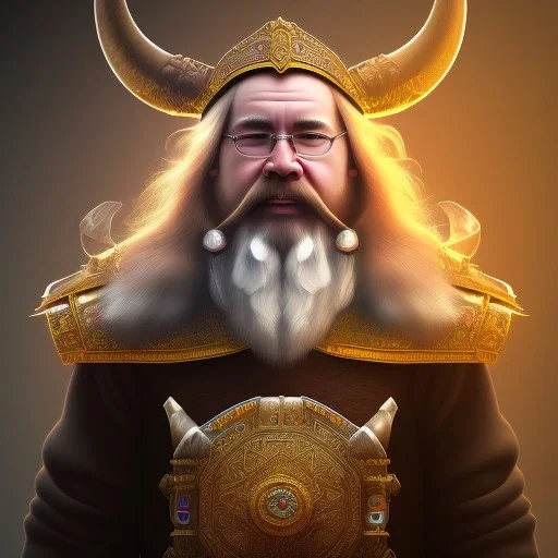 viking dwarven master craftsworker creating their magnum opus luxury item, intricate colorful detail, fantasy realism, 32k