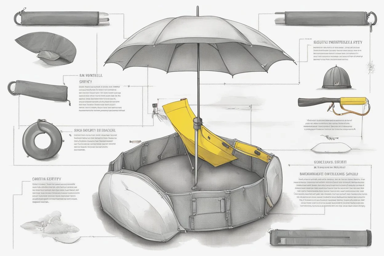 Content Art **Featured Art:** Visual Metaphors of Protection: Create a series of artworks depicting everyday objects transforming into symbols of protection and safety gear. For instance, a simple umbrella could evolve into a shield, a hard hat, or a lifebuoy, symbolizing the transition from vulnerability to safety. **Appearance:** art ideas for the preface and introduction page layout of a project focused on universal safety and rights preservation. By combining elements of symbolism, storytell