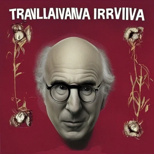 Larry David on the Transilvanian Hunger album cover