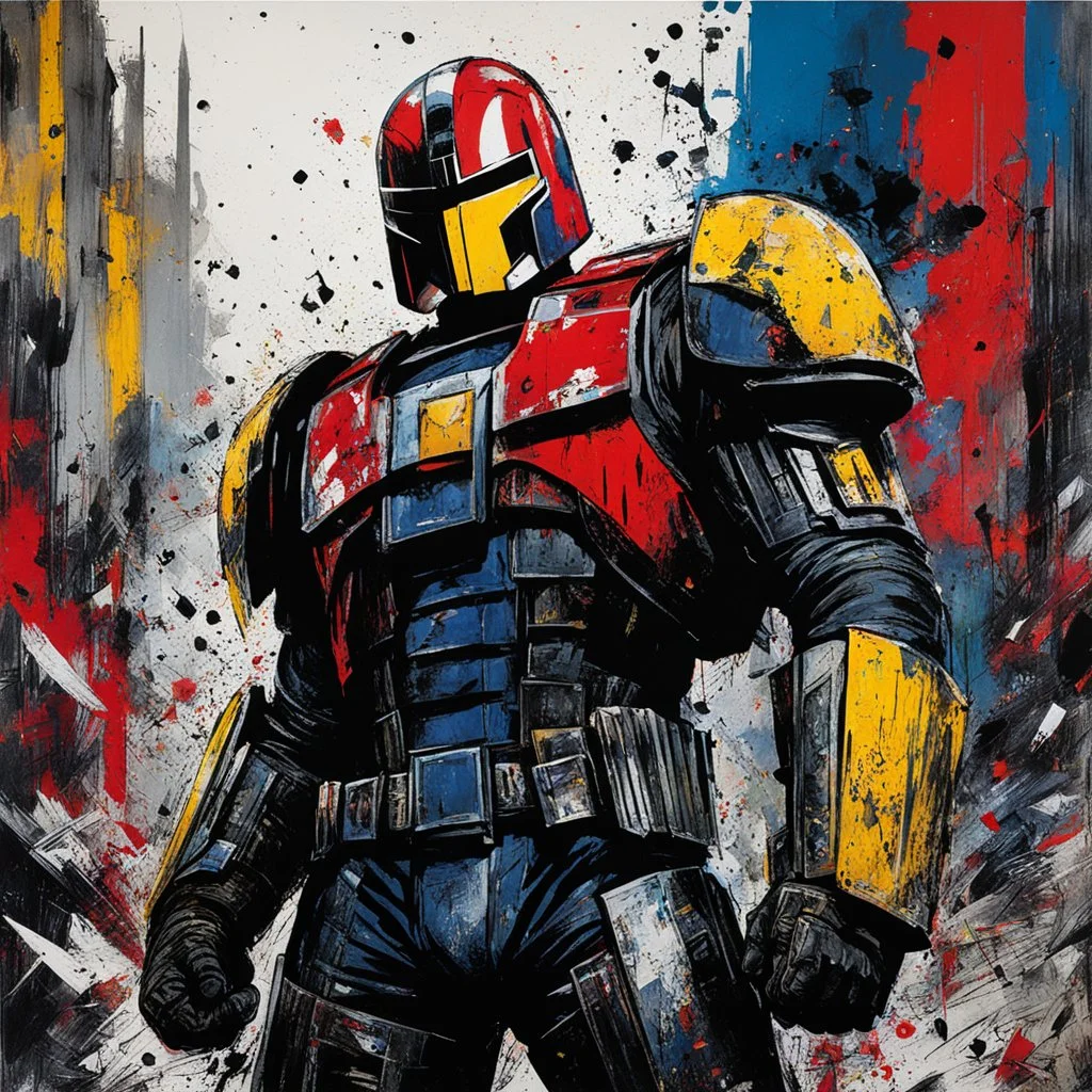 [Jean-Paul Riopelle] judge Dredd is a super hero