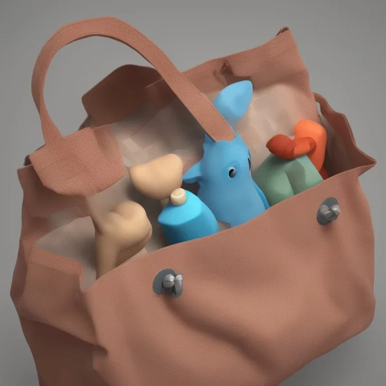 A bag for children with a punch