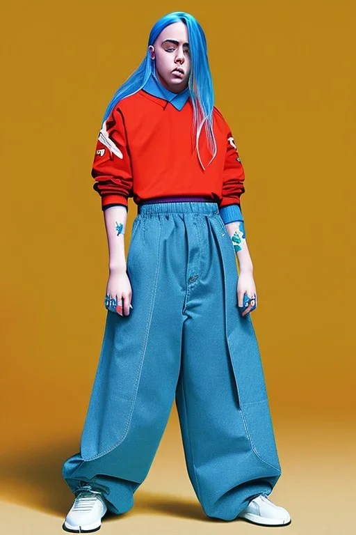 Billie Eilish, legs, photorealistic, 2k