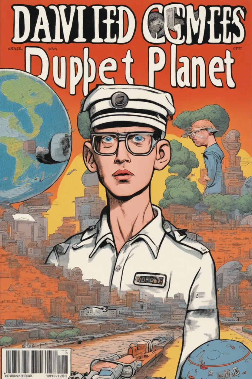 Classic Daniel Clowes cover to David Greenberger’s Duplex Planet Illustrated#15, published by Fantagraphics, January 1993.