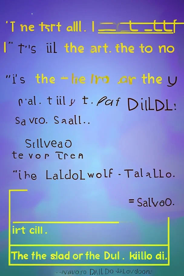 It's all word salad to me; Salvador Dali